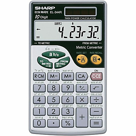 Sharp® EL-344RB Handheld Calculator