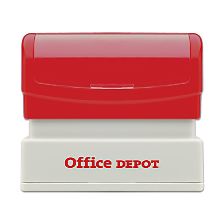 Custom Office Depot® Brand Pre-Inked Stamp, 11/16" x