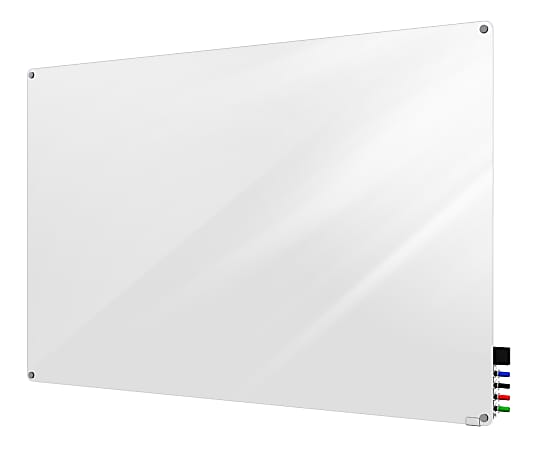 Ghent Harmony Magnetic Glass Unframed Dry-Erase Whiteboard, 36" x 48", White