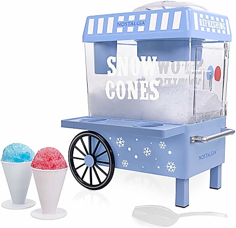 Nostalgia Snow Cone Maker, 10-1/2" X 15-1/2", Blue