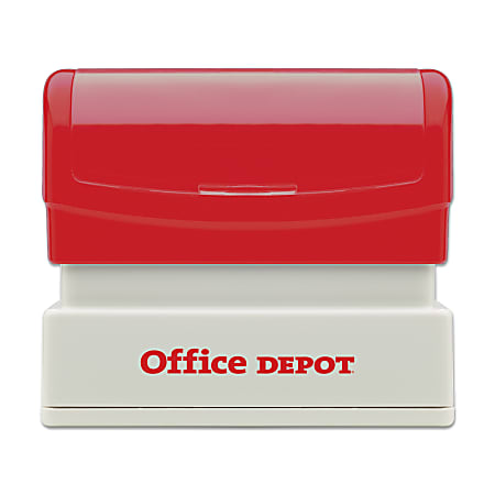 Custom Office Depot® Brand Pre-Inked Stamp, 13/16" x 2-5/16" Impression