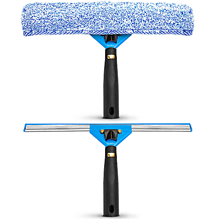 Gritt Commercial Swivel Window Washing Kit With Squeegee And Washer, 14", Multicolor, Pack Of 3 Kits