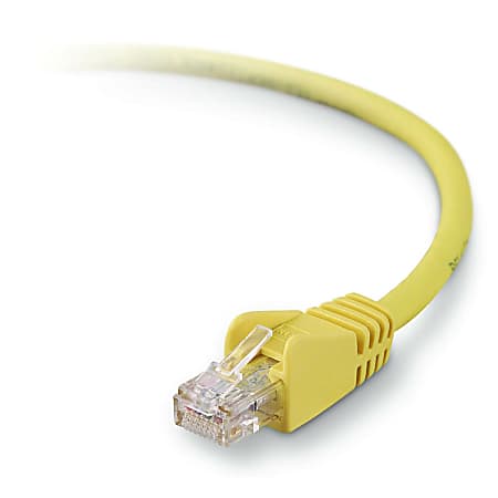 Belkin High Performance Cat. 6 Network Patch Cable - RJ-45 Male - RJ-45 Male - 4.92ft - Yellow