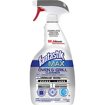 fantastik® Max Oven & Grill Cleaner - Foam Spray - 32 fl oz (1 quart) - 1 Each - Clear