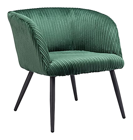 Zuo Modern Papillion Plywood And Steel Accent Chair, Green