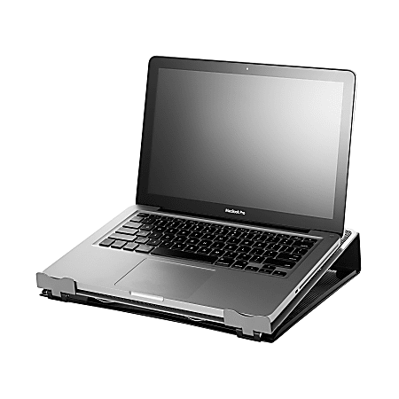 Metal Black/Silver Rolodex 82410 Mesh Laptop Stand 