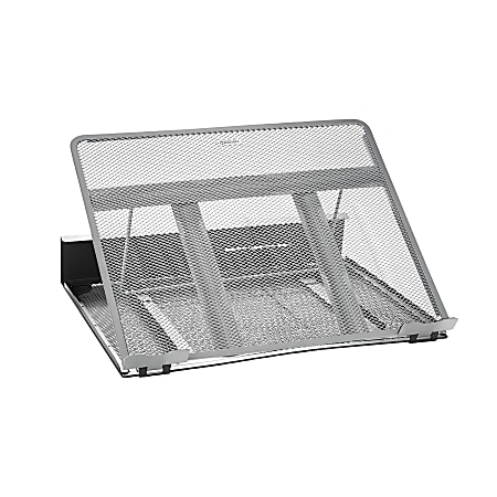 Rolodex® Mesh Workspace Laptop Stand, Black/Silver