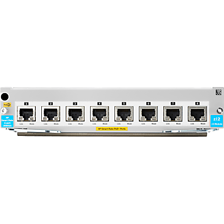 HPE 5400R 8-port 1/2.5/5/10GBASE-T PoE+ with MACsec v3 zl2 Module -  - J9995A