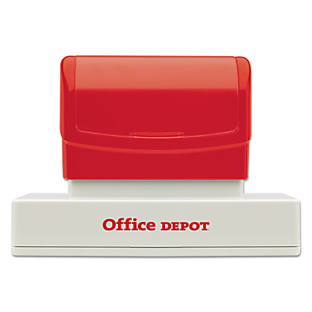 Custom Office Depot® Brand Pre-Inked Stamp, 1-13/16" x 3-13/16" Impression