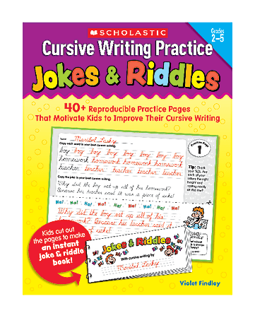 Scholastic Cursive Writing Practice: Jokes & Riddles