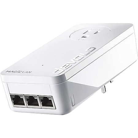 devolo Magic 2 LAN triple Powerline Network Adapter - 1 - 3 x Network (RJ-45) - 2000 Mbit/s Powerline - 1600 ft Distance Supported - Gigabit Ethernet - Yes