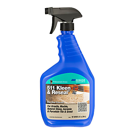 Miracle Sealants 511 Kleen & Reseal Spray, 32 Oz, Case Of 6 Bottles
