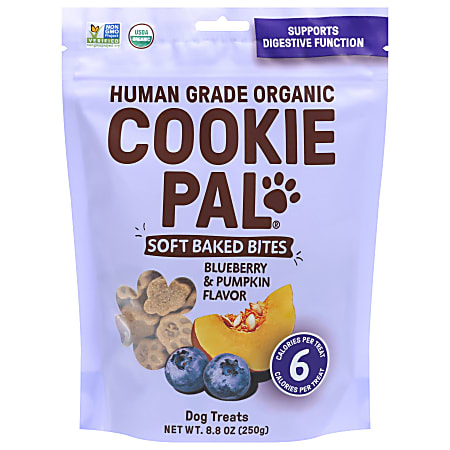 Cookie Pal Soft-Baked Bites, Blueberry & Pumpkin, 8.8 Oz, Total Qty 4