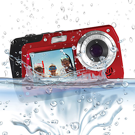 Minolta MN40WP 48.0 Megapixel Waterproof Digital Camera Red