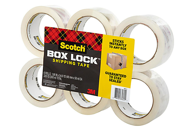 Scotch Box Lock - Ruban adhésif d'emballage - 48 mm x 50 m - transparent
