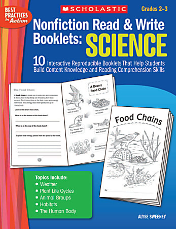 Scholastic Nonfiction Read & Write Booklets: Science