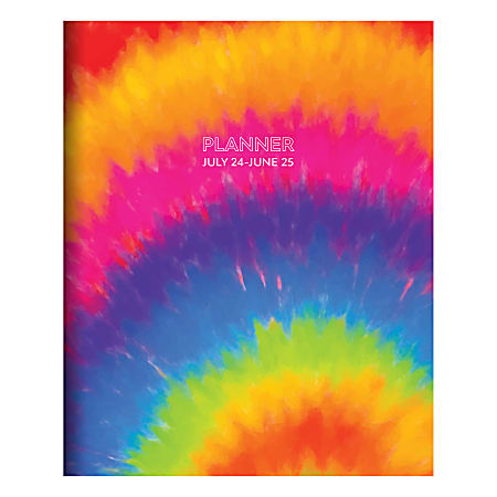 2024-2025 TF Publishing Medium Monthly Planner, Tie-Dye, 8” x 6-1/2”, July To June