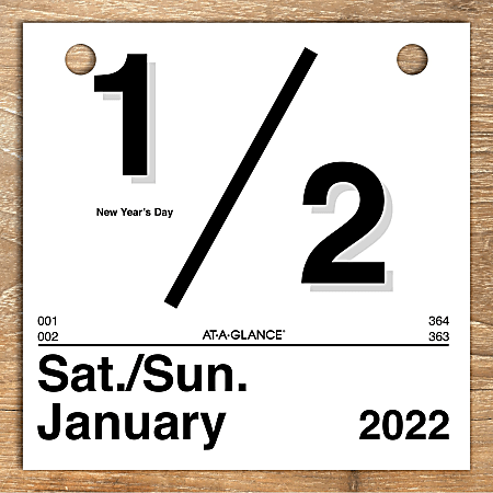 K1-00 Mini AT-A-GLANCE 2020 Daily Wall Calendar One Page Per Day,Today is Design 6 x 6