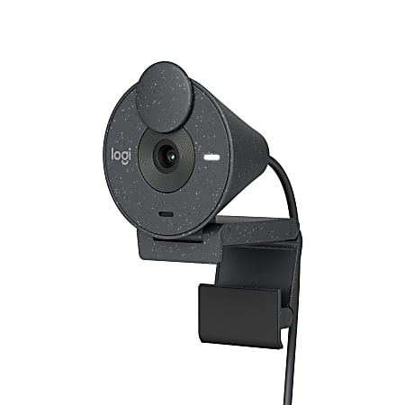 Logitech® Brio 300 HD Webcam With Privacy Shutter,