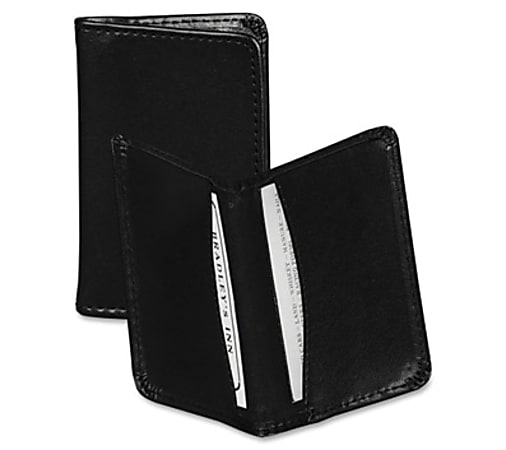 Samsill Leather Carrying Case Wallet For Business Card,