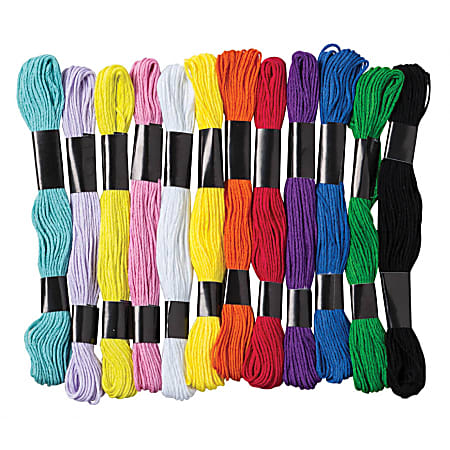 Designs for the Needle Embroidery Floss Cotton 11 Skeins Assorted Colors