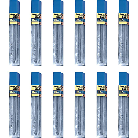 Pentel Super Hi-Polymer Leads - 0.7 mmMedium Point - 2H - Black - 12 / Tube Pentel Super Hi-Polymer Leads - 0.7 mmMedium Point - 2H - Black - 12 / Tube