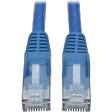 Tripp Lite Cat6 GbE Gigabit Ethernet Snagless Molded Patch Cable UTP Blue RJ45 M/M 8ft 8' - 128 MB/s - N201008BL