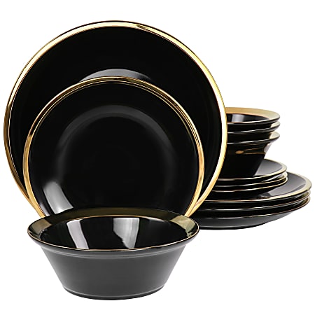 Gibson Home Premier Gold Dinnerware Set, Assorted Colors