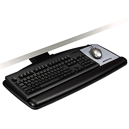 3M™ 70% Recycled Adjustable Keyboard Tray, Black/Charcoal, AKT60LE