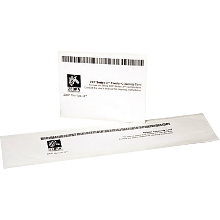 Zebra Cleaning Cards - For Printer Head, Printer Transport Roller, Printer Magnetic Encoder