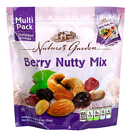 NATURE&#x27;S GARDEN Berry Nutty Mix Multipack, 7 Count,