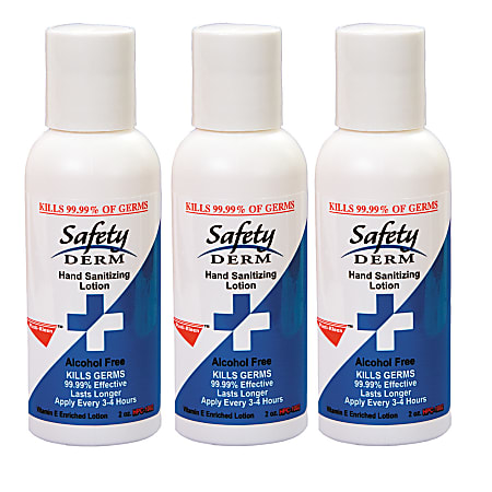Plasti-Kleen™ SafetyDerm® Antimicrobial Hand Sanitizing Lotion, 2 Oz.