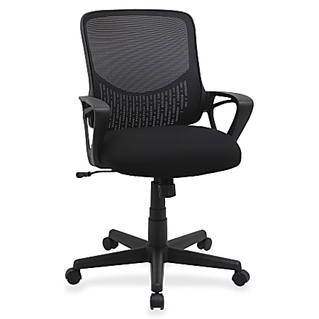 Lorell® Value Collection Mesh/Fabric Task Chair, Black