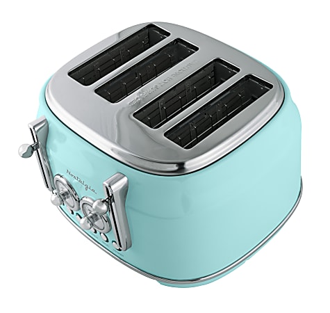 Nostalgia CLTOS4AQ Classic Retro 4 Slice Toaster 7 58 H x 11 916 W