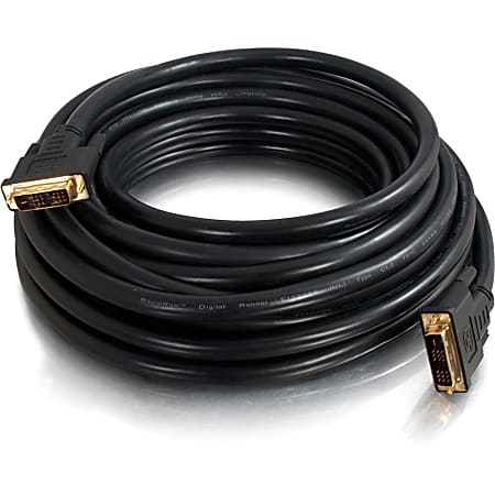 C2G Pro Series DVI-D CL2 M/M Dual Link Digital Video Cable - Video cable - single link - DVI-D male to DVI-D male - 65 ft - shielded - black