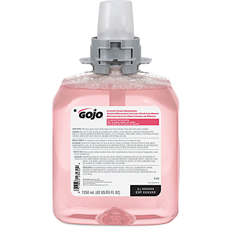 Gojo® FMX-12 Refill Cranberry Luxury Foam Handwash - Cranberry Scent - 42.3 fl oz (1250 mL) - Hand - Amber - Drip-free, Antibacterial-free, Bio-based - 1 Each
