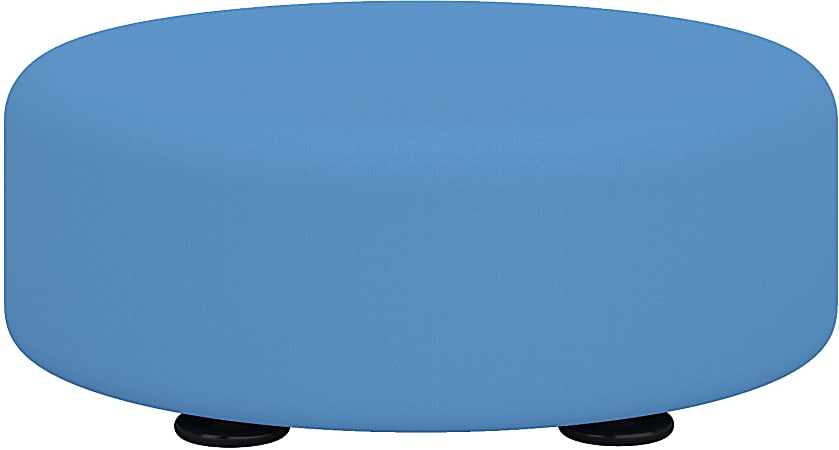 Safco® Learn Vinyl Floor Seat, Round, Baby Blue