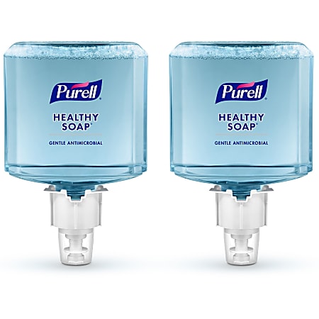 Purell® Professional HEALTHY SOAP Antimicrobial Foam Hand Soap ES4 Refills, Fresh Scent, 1,200 mL, Blue, Pack Of 2 Bottles