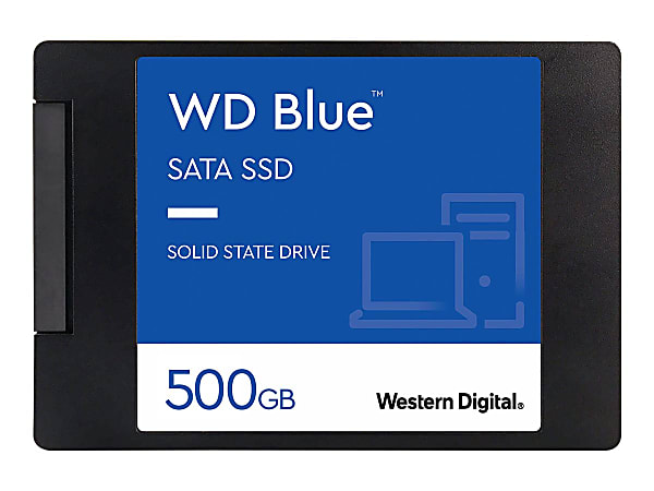 WD Blue 3D NAND 500GB Internal Solid State Drive, SATA III, WDS500G2B0A