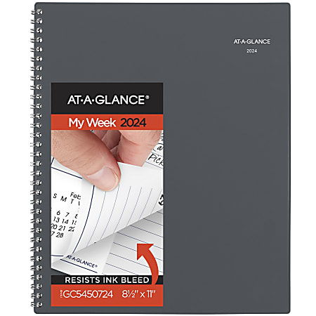 2024 AT-A-GLANCE® DayMinder Weekly/Monthly Planner, 8-1/2" x