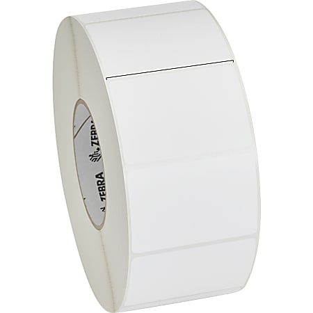 Zebra Label, BM3473, Kimdura Polypro 3" x 2" Thermal Transfer Zebra PolyPro 4000T, 3" Core