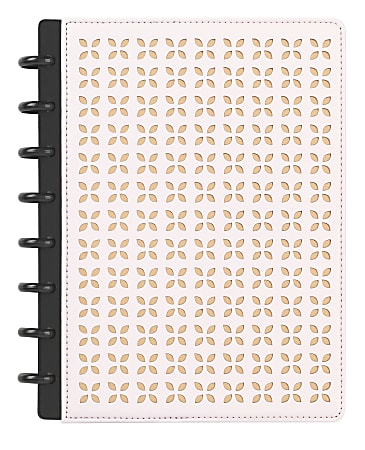 TUL® Discbound Notebook With Die-Cut Leather Cover, Junior
