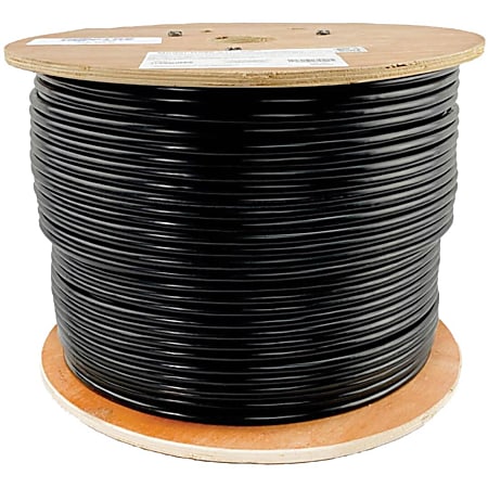 Eaton Tripp Lite Series Cat5e 350 MHz Solid Core (UTP) PVC Bulk Ethernet Cable - Black, 1000 ft. (304.8 m), TAA - N02201KBK