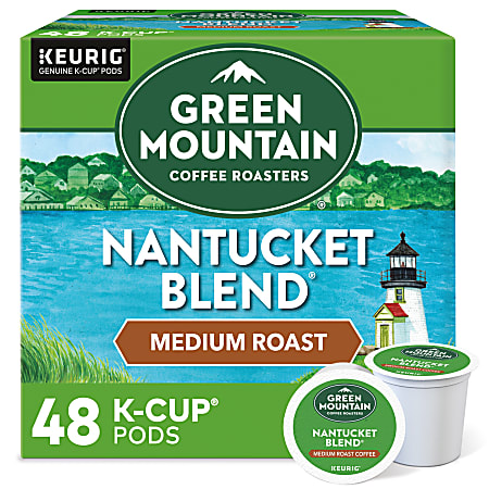 Green Mountain Coffee Nantucket Blend Coffee K-Cup® Pods, Medium Roast, Classic, Box Of 48 Pods