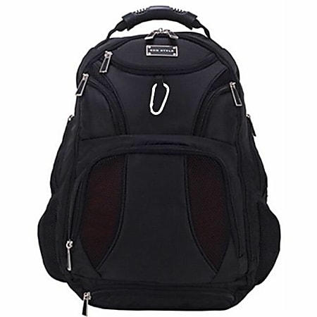 ECO STYLE Jet Set Carrying Case (Backpack) for 17" Notebook, Tablet, Shoulder Strap, 20.5"H x 13.3"W x 7.5"D