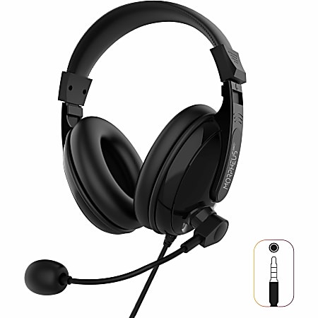 Morpheus 360 Basic Multimedia Stereo Headset - Adjustable Microphone - Lightweight Comfortable Design - HS3000S