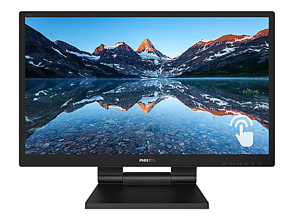 Philips 242B9T 23.8" LCD Touchscreen Monitor - 16:9 - 5 ms GTG - 24" Class - Projected Capacitive - 10 Point(s) Multi-touch Screen - 1920 x 1080 - Full HD - In-plane Switching (IPS) Technology - 16.7 Million Colors - 250 Nit - WLED Backlight - Speakers