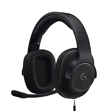 Logitech® G433 Wired Over-The-Ear Gaming Headset, Black, 981-000708