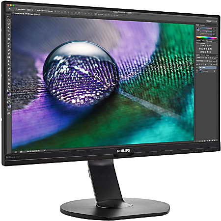 Philips 272P7VUBNB 27" Class 4K UHD LCD Monitor, 16:9, Textured Black, 272P7VUBNB
