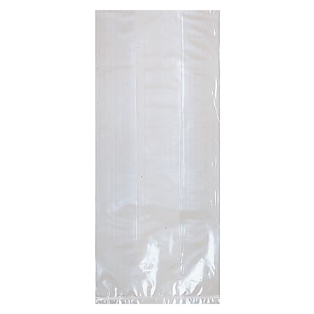 Amscan Plastic Cello Party Bags, Medium, Clear, 25 Bags Per Pack, Set Of 12 Packs